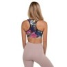 Jerusalem Pop Art Designer Padded Sports Bra