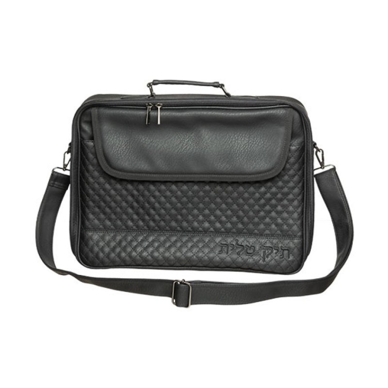 Faux Leather Tallit Bag with Handle and C... | Jewish Gift from Israel