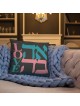 Decorative Ahava / Love Gray Pillow