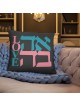 Decorative Ahava / Love Gray Pillow