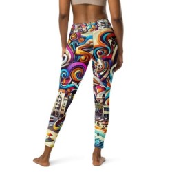 Tel Aviv Pop Art Designer Yoga Leggings