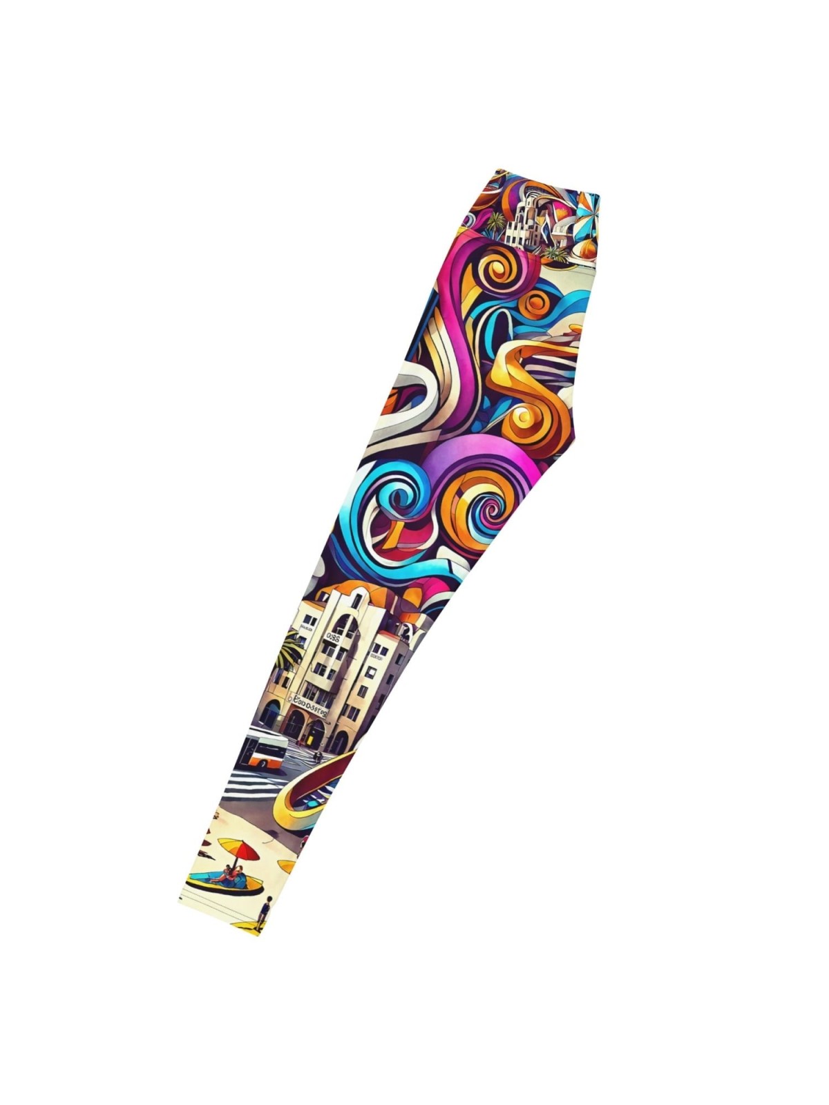 Leggings de yoga de créateur de pop art de Tel Aviv