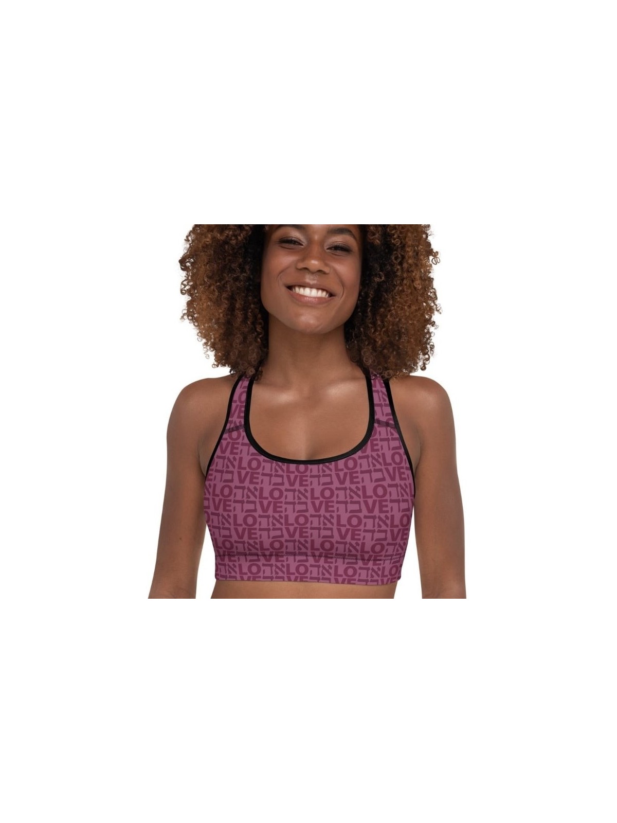 Ahava / Love Designer Padded Sports Bra