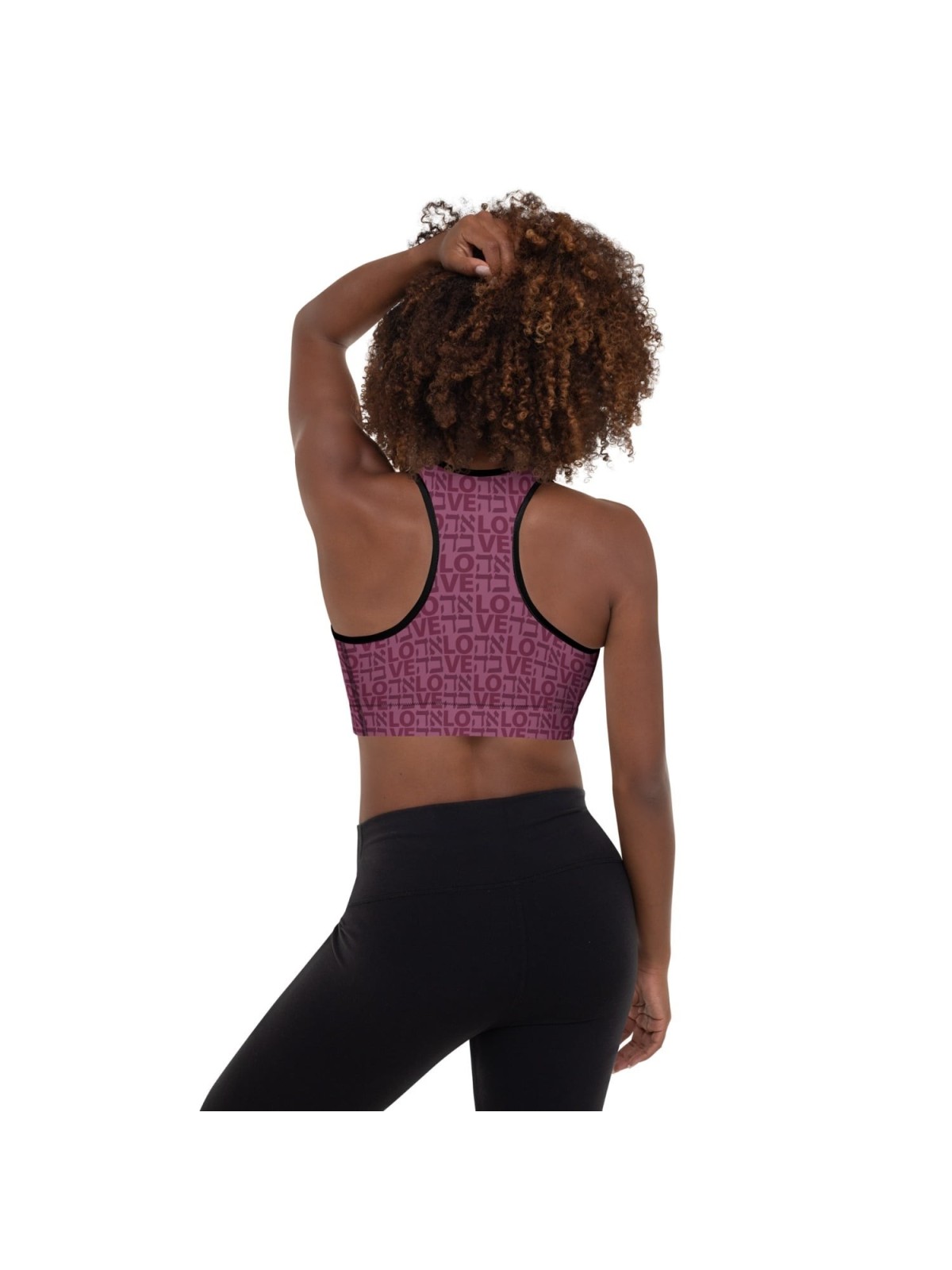 Ahava / Love Designer Padded Sports Bra
