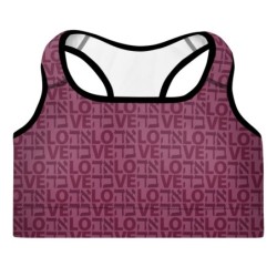 Ahava / Love Designer Padded Sports Bra