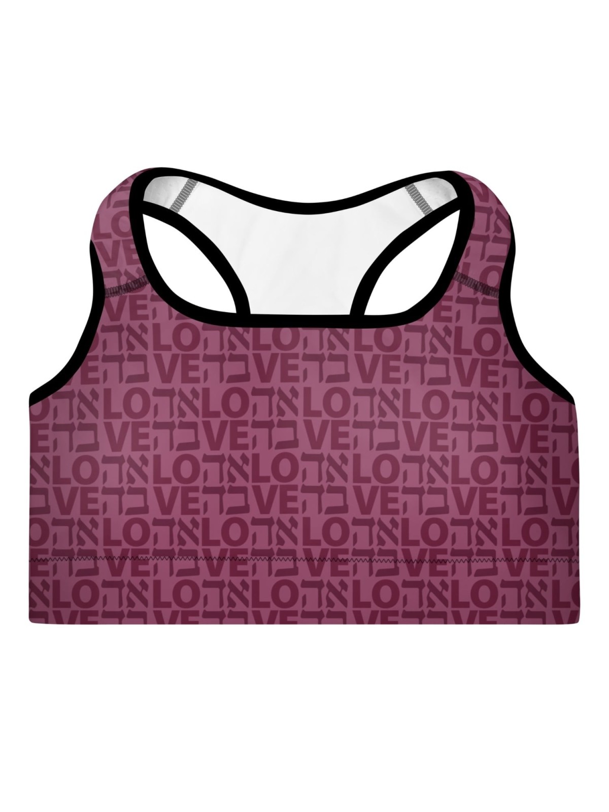 Ahava / Love Designer Padded Sports Bra