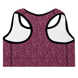 Ahava / Love Designer Padded Sports Bra