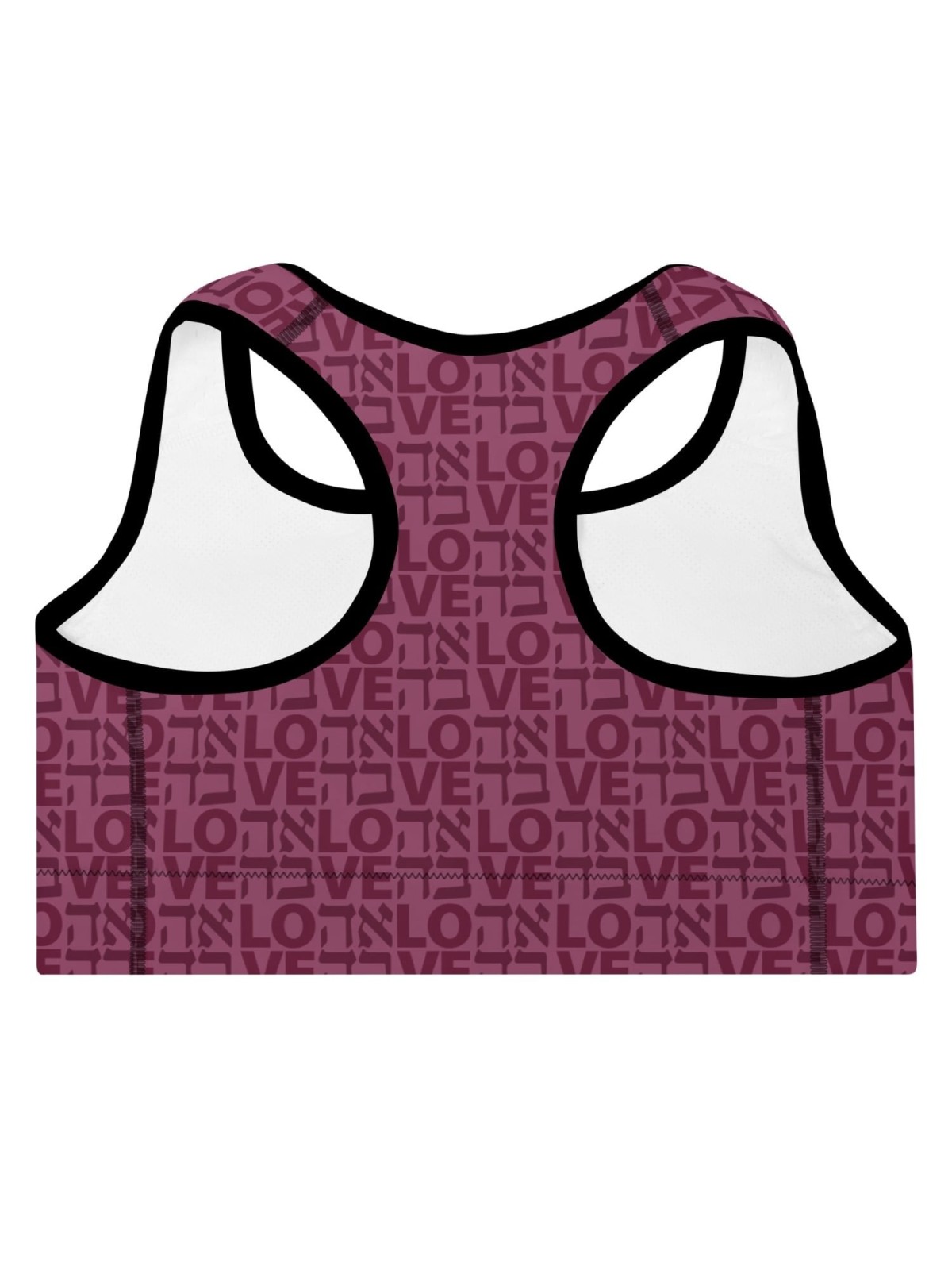 Ahava / Love Designer Padded Sports Bra