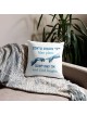 Coussin avec citation yiddish « Man Plans and God Laughs »