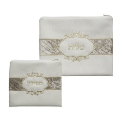 Faux Suede Tallit and Tefillin Bag Set Off ... | Talit & Tefillin Bags