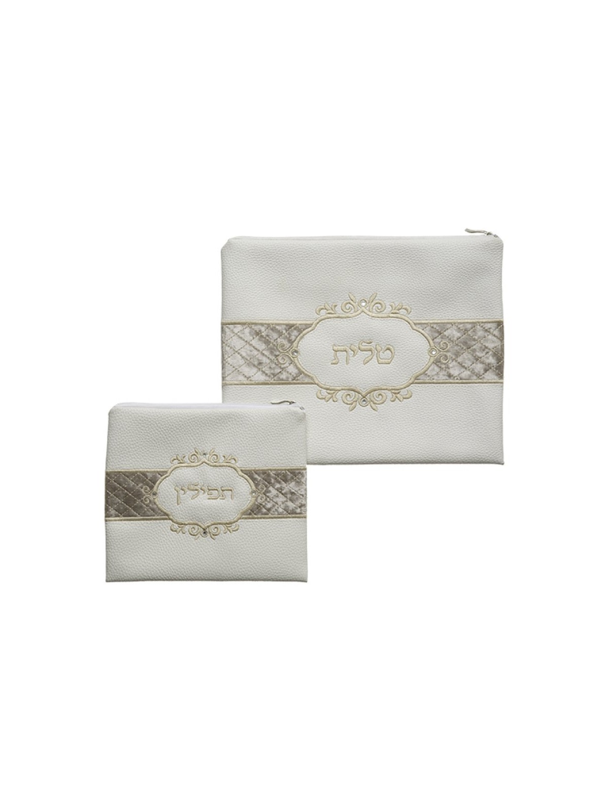 Faux Suede Tallit and Tefillin Bag Set Off ... | Talit & Tefillin Bags