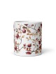 Tasse blanche brillante de grenades séduisantes