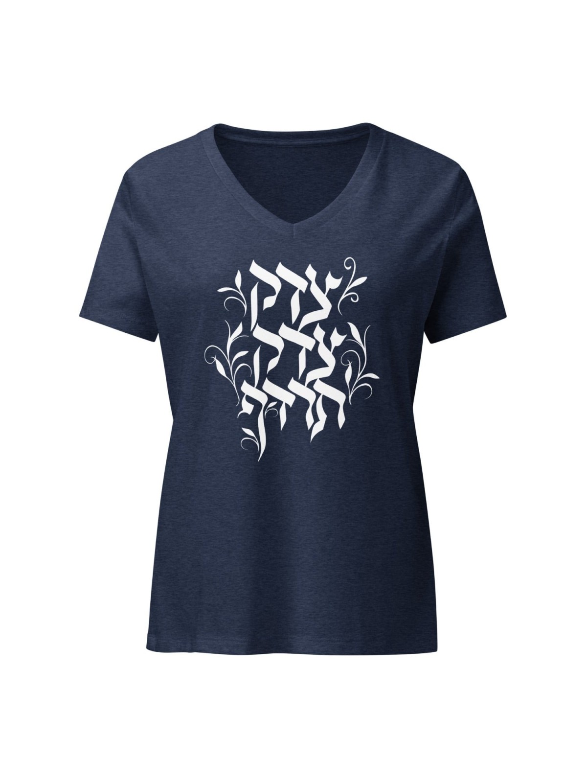 Justice, Justice Shall You Pursue T-shirt col V femme