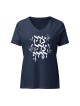 Justice, Justice Shall You Pursue T-shirt col V femme