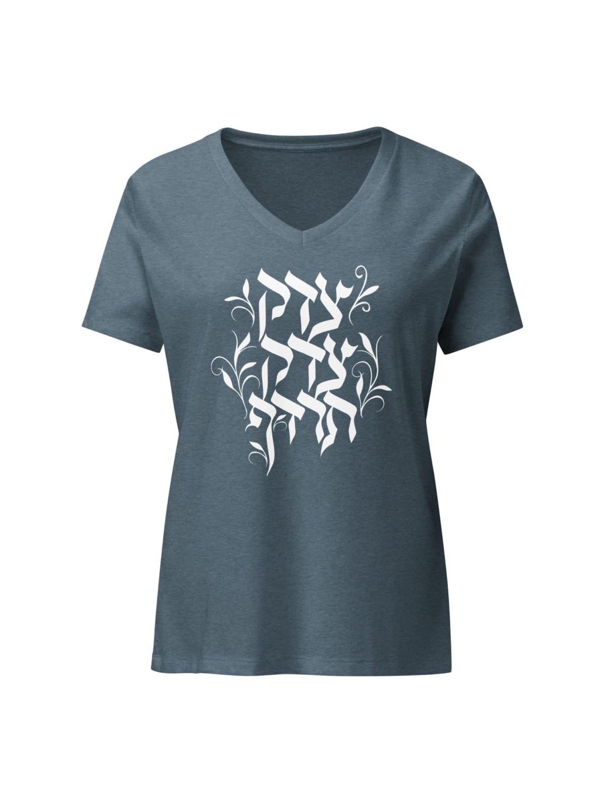 Justice, Justice Shall You Pursue T-shirt col V femme