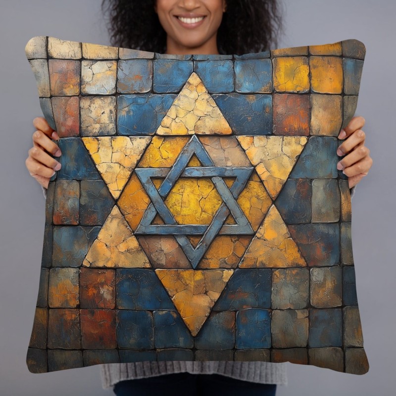 Antique Star of David Basic Pillow