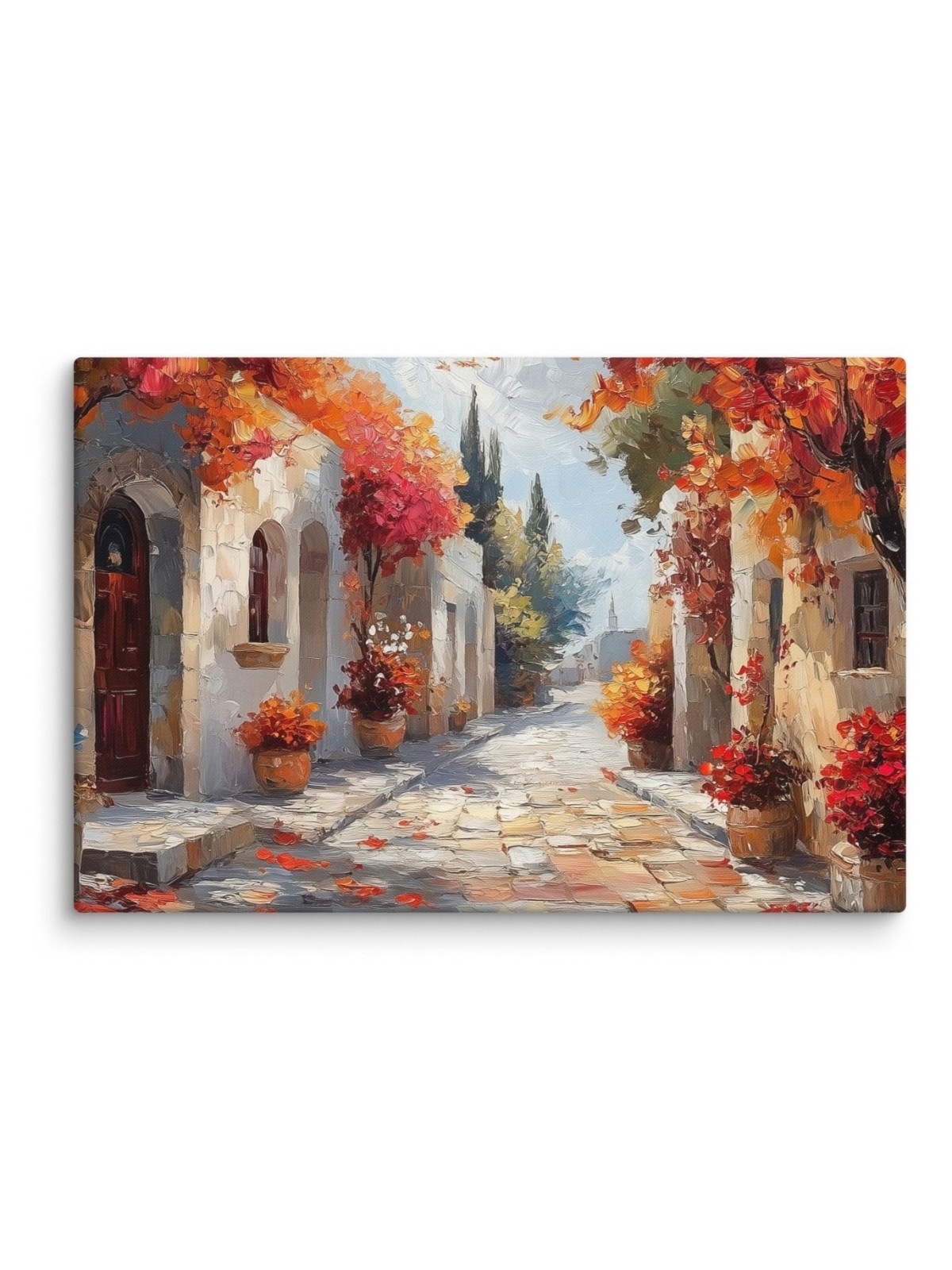 Jerusalem's Path to Yemin Moshe Print on Canvas