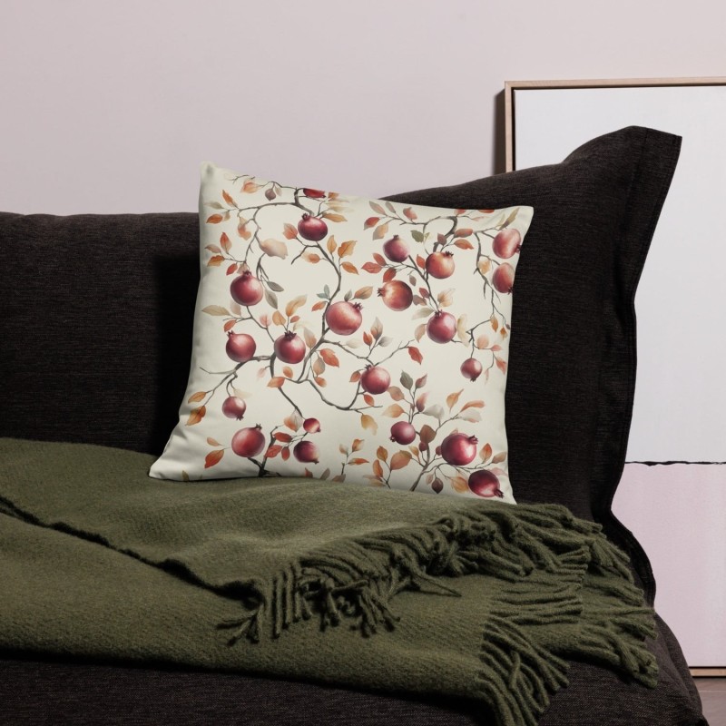 Enticing Pomegranates Pillow
