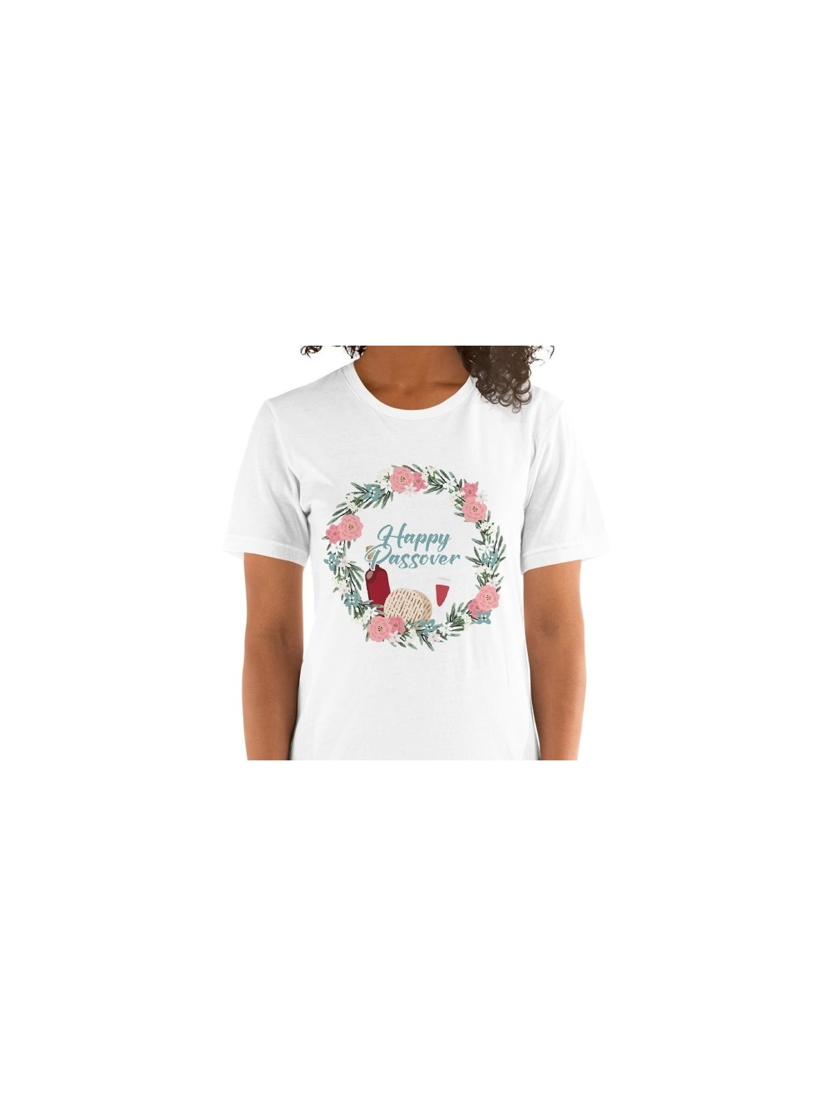 T-shirt unisexe floral heureux de Pâque