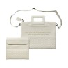 White Faux Leather Tallit and Tefillin Ba... | Jewish Gift from Israel