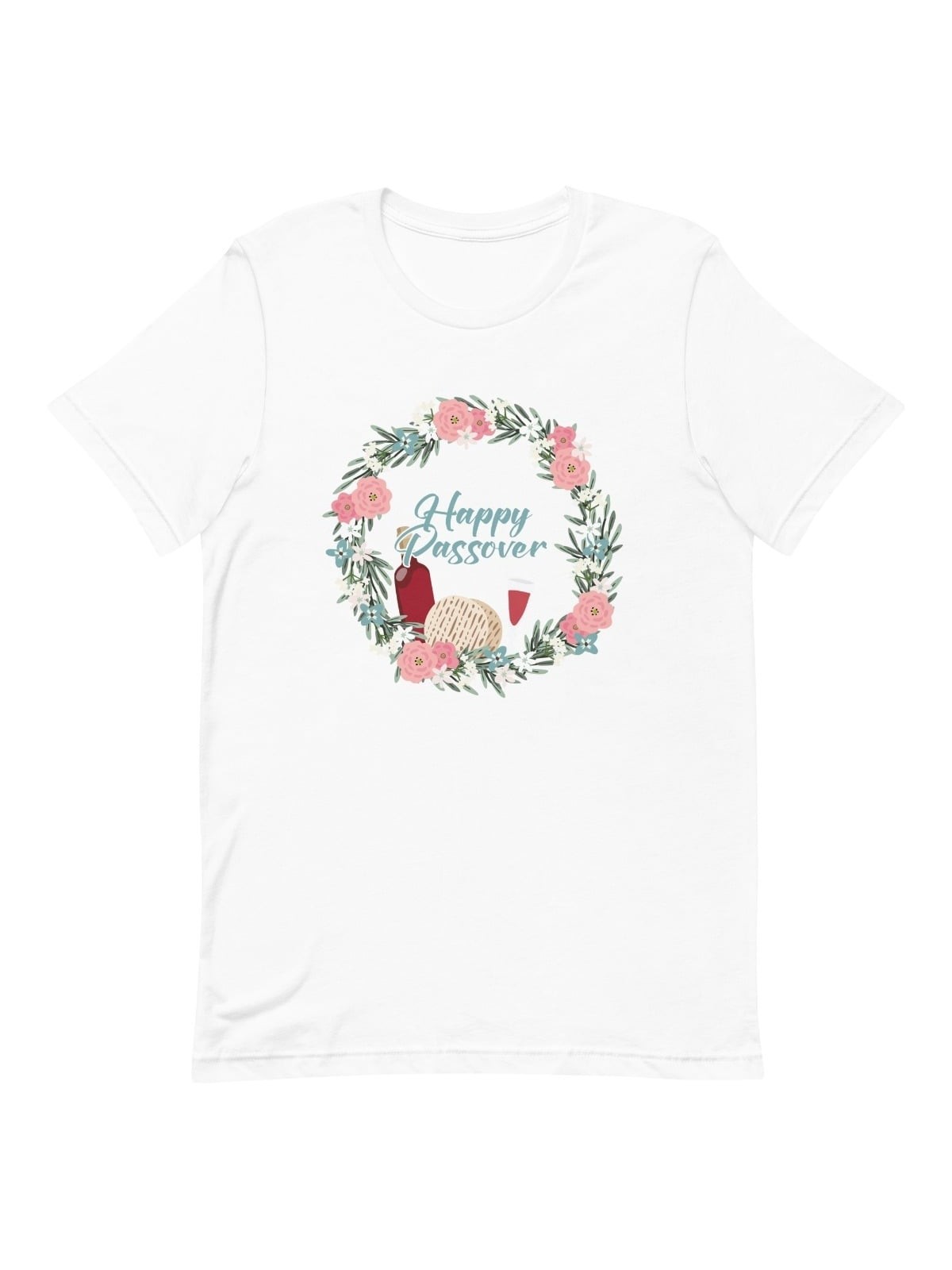 T-shirt unisexe floral heureux de Pâque