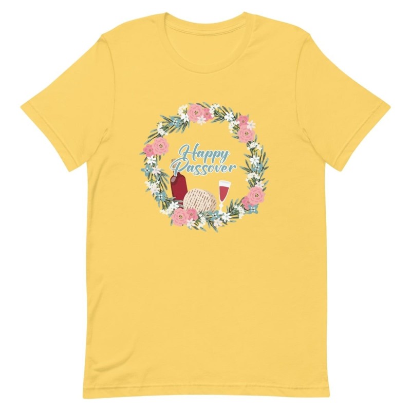 T-shirt unisexe floral heureux de Pâque