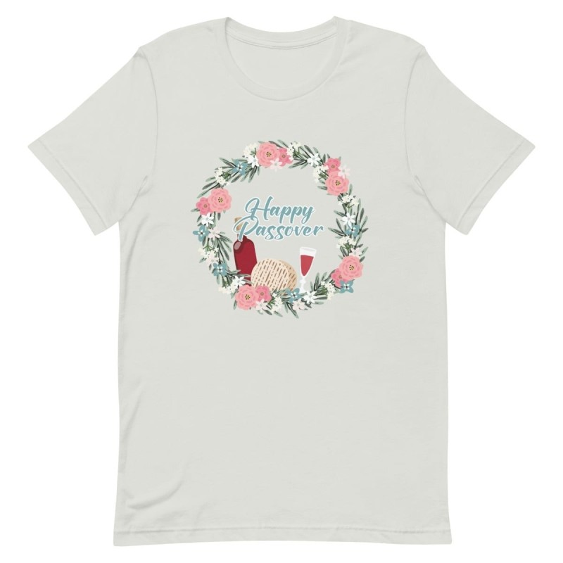 T-shirt unisexe floral heureux de Pâque