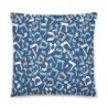 Blue Hebrew Letters Pillow