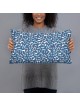 Blue Hebrew Letters Pillow