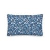 Blue Hebrew Letters Pillow