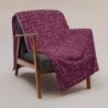 Ahava / Love Purple Throw Blanket