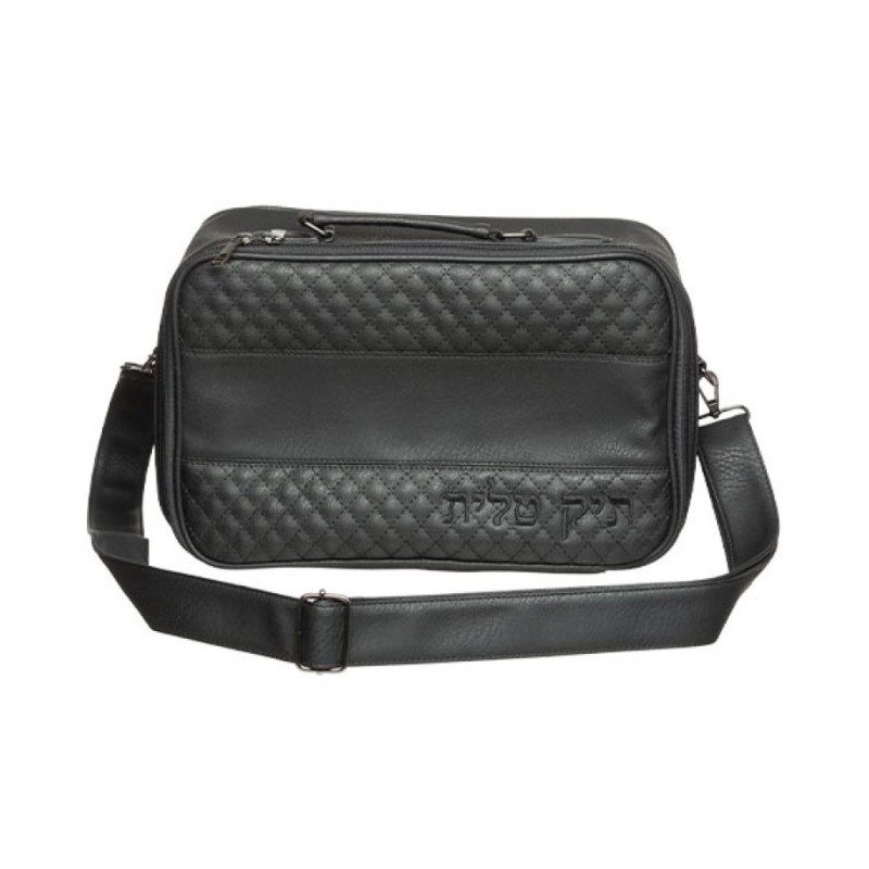 Faux Leather Tallit Bag with Adjustable S... | Jewish Gift from Israel