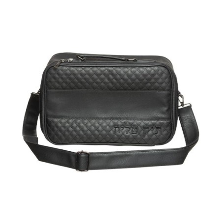 Faux Leather Tallit Bag with Adjustable S... | Jewish Gift from Israel