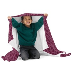 Ahava / Love Purple Throw Blanket