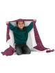 Ahava / Love Purple Throw Blanket