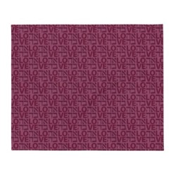 Ahava / Love Purple Throw Blanket