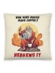 Moïse avec coussin décoratif café