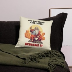 Moses with Coffee Decorative Pillow