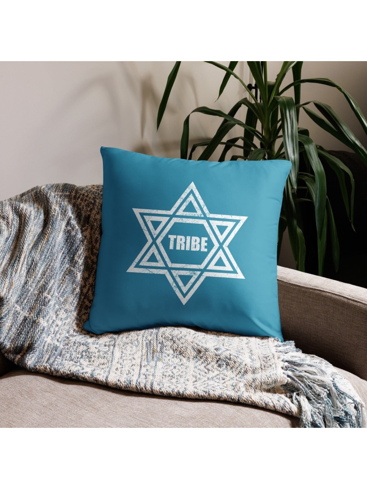 Tribu - Oreiller décoratif étoile de David