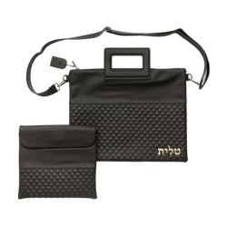 Faux Leather Tallit and Tefillin Bag Set ... | Jewish Gift from Israel