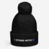 I Stand With Israel Pom-Pom Beanie