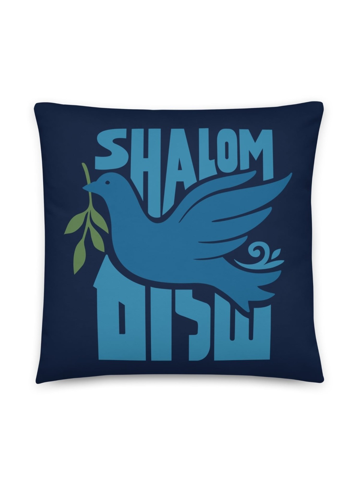 Shalom with Dove Decorative Pillow