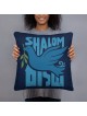 Shalom with Dove Decorative Pillow