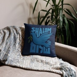 Shalom with Dove Decorative Pillow