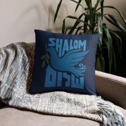 Shalom with Dove Decorative Pillow