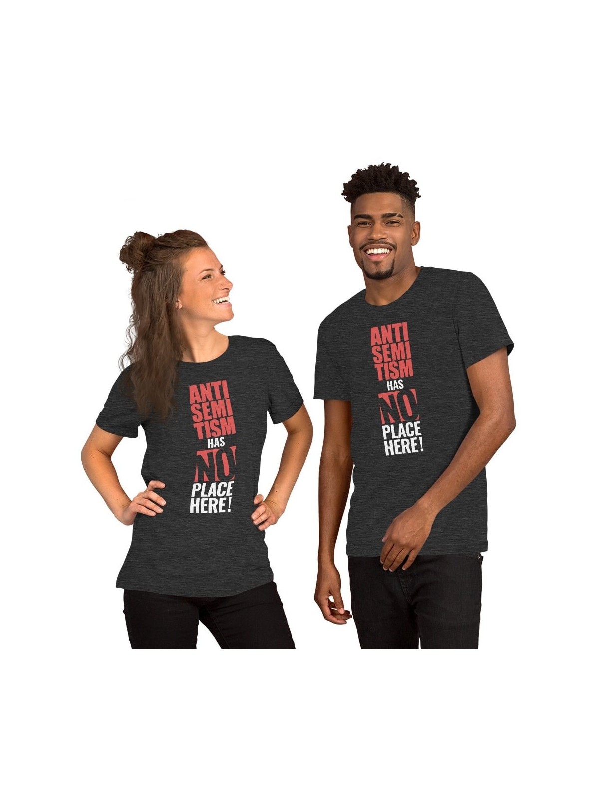 L’antisémitisme n’a pas sa place ici T-shirt unisexe