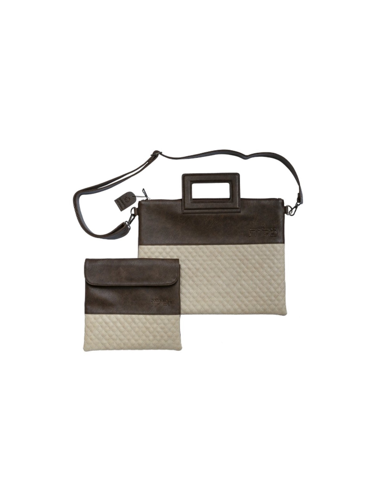 Faux Leather Tallit and Tefillin Bag Set ... | Jewish Gift from Israel