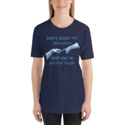 Yiddish Man Plans Unisex T-shirt