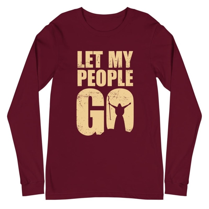 Laissez mon peuple partir Tee-shirt unisexe à manches longues
