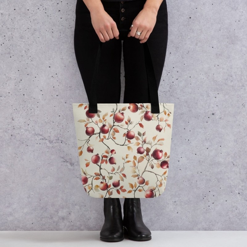 Enticing Pomegranates Tote Bag